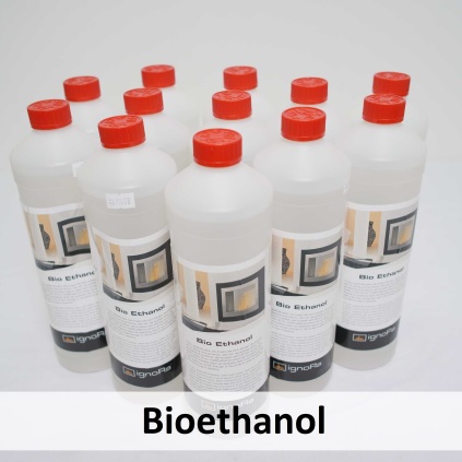 Bioethanol. Vi sælger bioethanol i praktiske 1 liters flasker. Vi har 2 forskellige kvaliteter af bio ethanol.  Priser fra 19.95,- pr liter